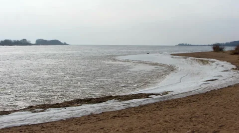 Volkhov River Video stock 35885594