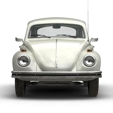 Volkswagen Beetle 1966 Simple Interior White ~ 3D Model #90880744