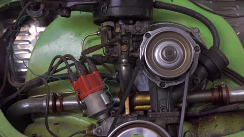 Volkswagen classic bettle engine Video stock 148613383