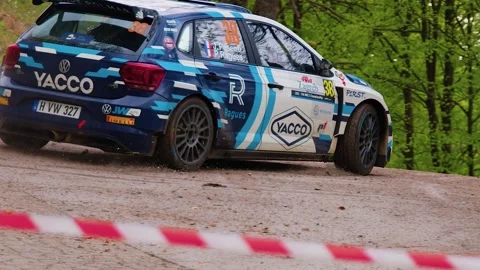Volkswagen Polo GTI R5 rally car taking Stock Video Pond5
