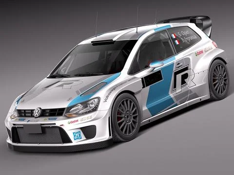 3D Модель: Volkswagen Polo Rally Car 2014-2016 # 96457885