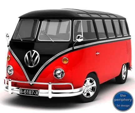Volkswagen Type 1 Samba Bus 3D Model