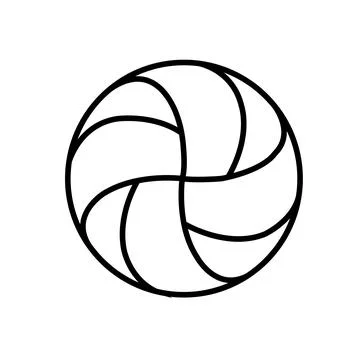 Volley ball icon Illustrazione stock