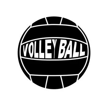 Volley ball icon Illustrazione stock
