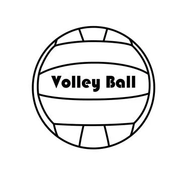 Volley ball icon Illustrazione stock
