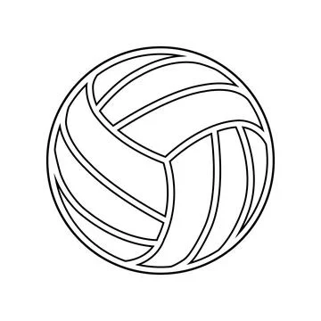 Volley ball icon Illustrazione stock