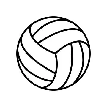 Volley ball icon Illustrazione stock