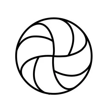 Volley ball icon Illustrazione stock