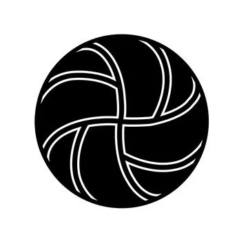 Volley ball icon Illustrazione stock
