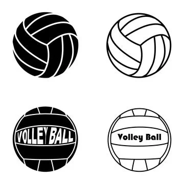 Volley ball icon Illustrazione stock
