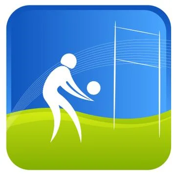 Volley ball Illustrazione stock