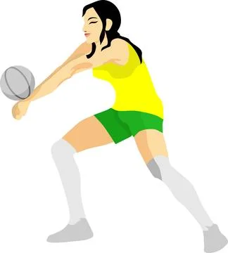 Volley Ball Stock Illustration