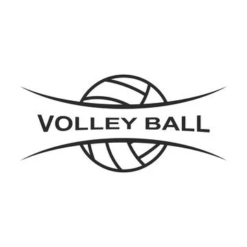 Volley ball logo vector Stock Illustration