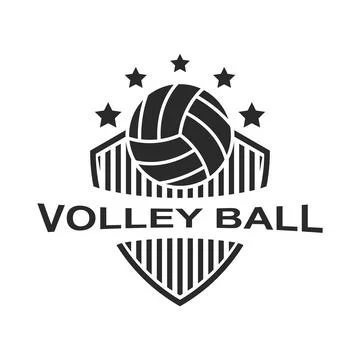 Volley ball logo vector 스톡 일러스트