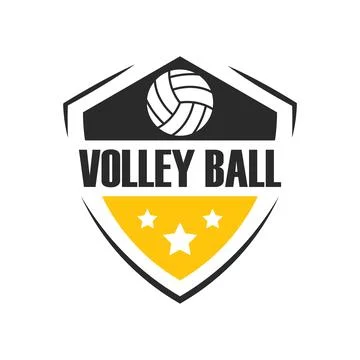 Volley ball logo vector 스톡 일러스트