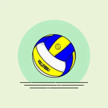 Volley Ball vector Illustration Stock Illustration