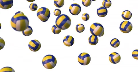 Volley balls falling Stock-Footage 82474187