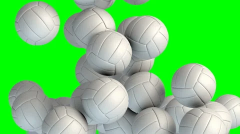 Volley balls transition effect Stock Footage 5196344