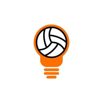 Volley idea vector design template illustration Stock Illustration