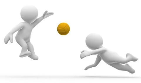 Volley Stock Illustration