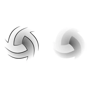 Volleyball abstract shadows Stock Illustration