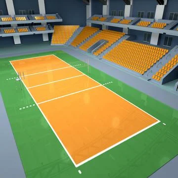 Volleyball Arena 3D Model