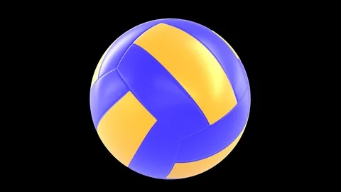 Volleyball Ball 360 rotation loop Stock Footage 104969606