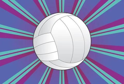 Volleyball Ball Background Illustrazione stock