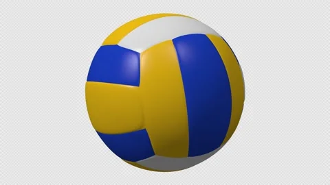 Volleyball Ball Loop With Alpha Channel 库存影片 255555130