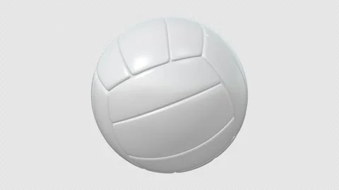Volleyball Ball Loop With Alpha Channel Stock Footage 338189255
