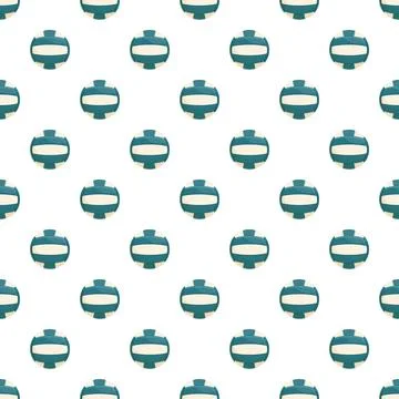 Volleyball ball pattern creating a seamless sports background Stock Illustration