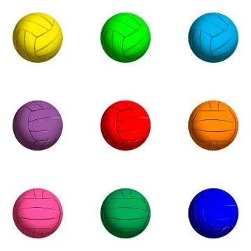 Volleyball ball vector illustration Stock Illustration