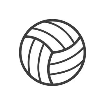 Volleyball ball Vector isolated on white background. Stock Illustration