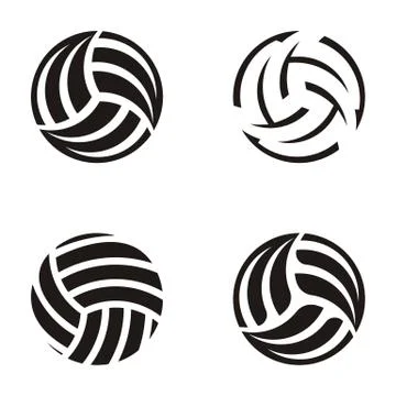 Volleyball balls Illustrazione stock