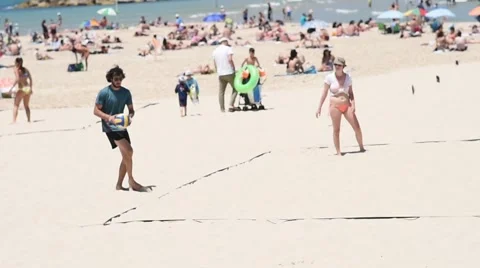 Volleyball beach Vídeos de archivo 54480537