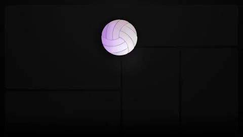 Volleyball bouncing up and down against a dark background Vídeos de archivo 344773578