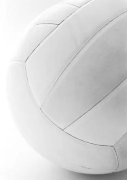 Volleyball, close-up, b&amp;w. Stock Photos