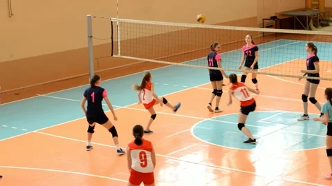 Volleyball competitions Stock Footage 130609404