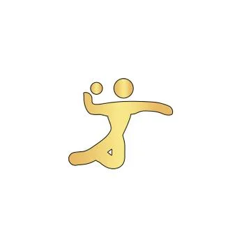 Volleyball computer symbol Stock Illustration