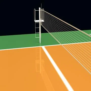 3D Model: Volleyball Court ~ Buy Now #91539983 | Pond5