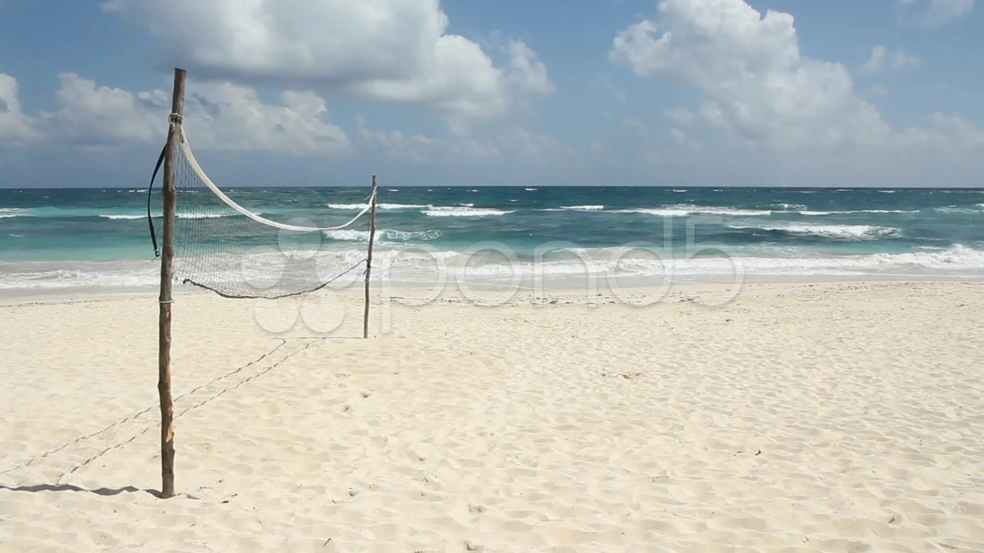 Volleyball court on the beach. | Stock Video | Pond5