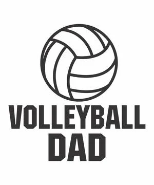 Volleyball Dad Stock Illustration