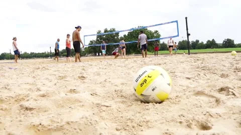 Volleyball Game in Austin, TX Stock Footage 156872154