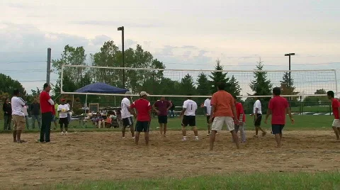 Volleyball game  Stock Footage 854327