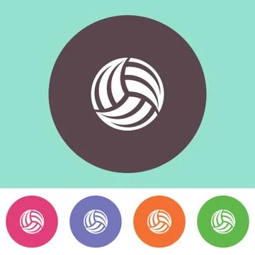 Volleyball icon イラスト素材