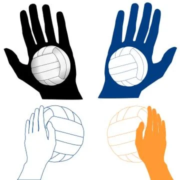 Volleyball Icon Illustrazione stock