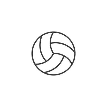 Volleyball icon vector on white background Stock Illustration