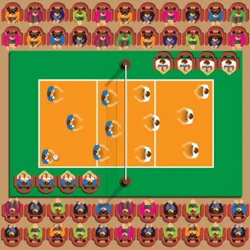 Volleyball. Illustrazione stock