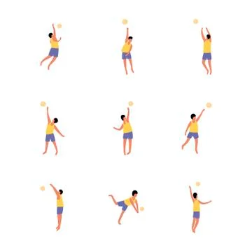 Volleyball Stock Illustration