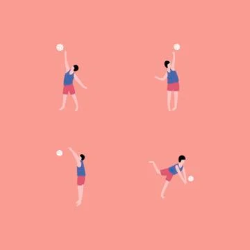 Volleyball Stock Illustration